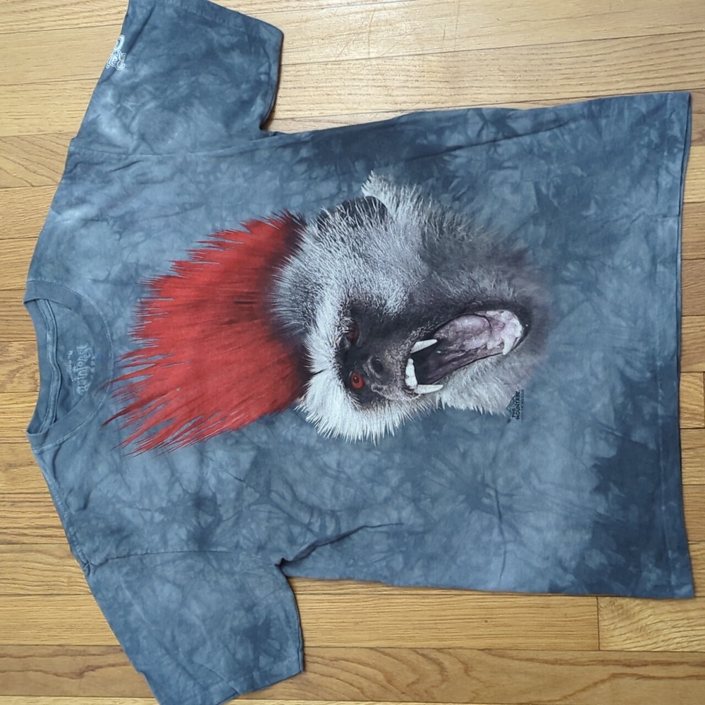 Rainforest Cafe Grey TieDye Monkey
